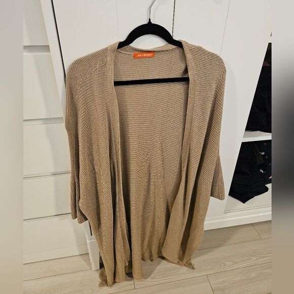 Open Cardigan tan oversized fit - Joe Fresh XL 3/4 sleeves - Picture 1 of 3